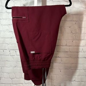 FIGS Technical Collection Jogger Scrub Pants XLP Maroon